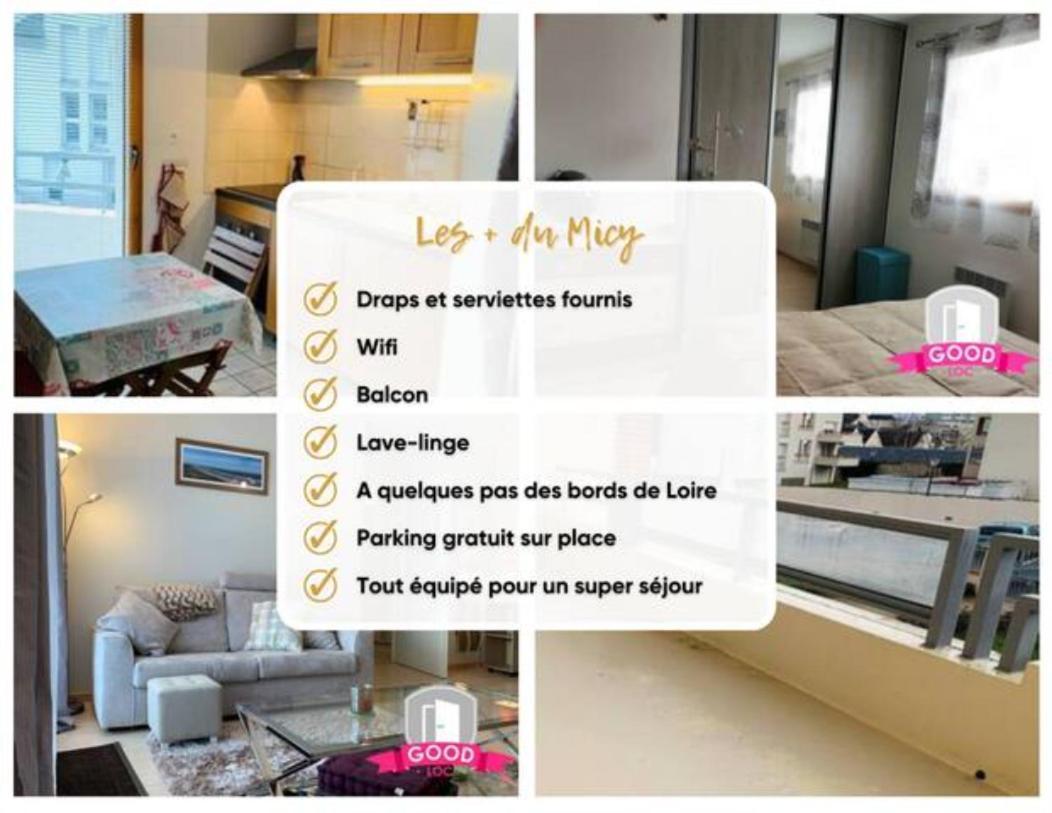 Le Micy - Joli T2 + Parking Apartment Orleans Exterior photo